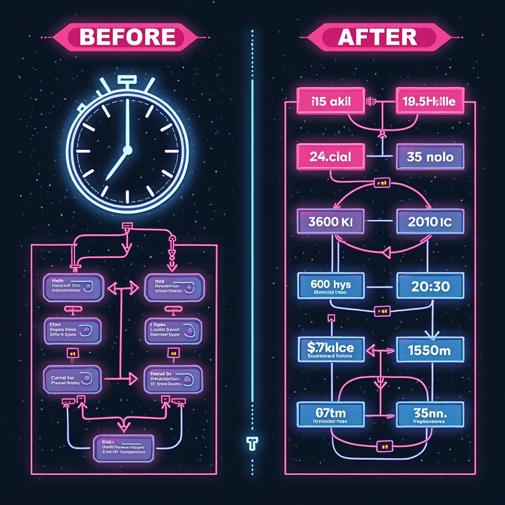 Сравнение количества ошибок до и после автоматизации